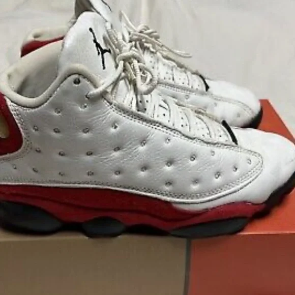 Air Jordan 13 Retro BG Shoes Men Sz 10 White High-top Sneakers 2016 414574-122